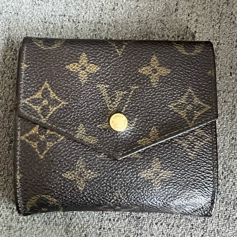 Louis Vuitton Monogram Envelope Elise wallet with COA VTG 90s